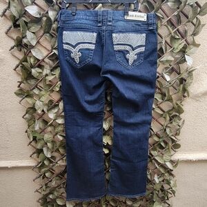 Rock Revival Jeans Women's Size 34 "Klarry" Low Rise Boot Cut with Stretch 34x33